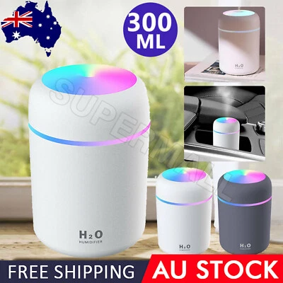 Car Air Purifier USB Diffuser Aroma Oil Humidifier Mist Led Night Light Home OZ • $12.95