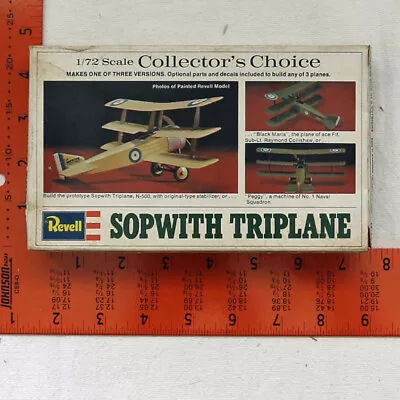 Revell Sopwith Triplane 1:72 Plastic Model Kit#H75 Complete Vintage • $9.98