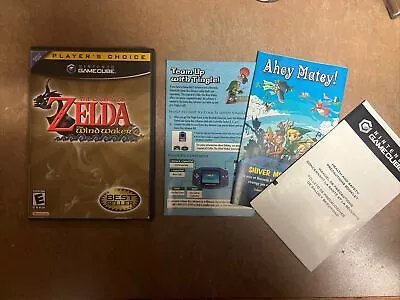 The Legend Of Zelda: The Wind Waker Gamecube Case And Inserts Only No Game • $28