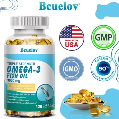 Triple Omega-3 Fish Oil-keeps Your Brain Hair Skin And Heart Healthy • $25.77