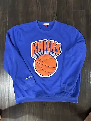 Rare Vintage New York Knicks Mitchell & Ness Men's NBA Oversized Sweatshirt • $99.99