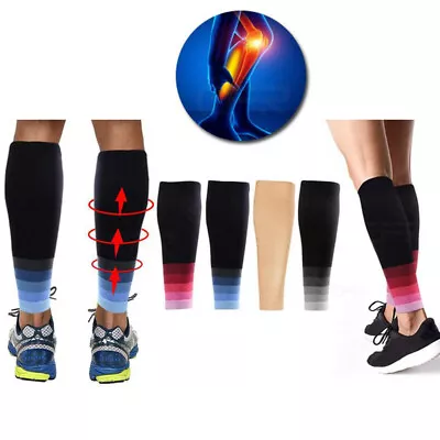 2×Medical Compression Socks Varicose Vein Calf Leg Support Stockings Men Women • £4.89