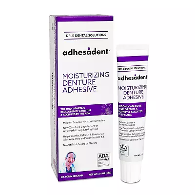 Dr. B Dental Solutions Adhesadent Moisturizing Denture Adhesive ADA Seal Of Ac • $20.68