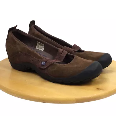 Merrell Plaza Bandeau Women's Cherry Oak Suede Mary Jane Comfort Shoe 9.5  • $38