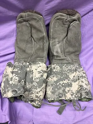 US Military ARCTIC MITTENS ACU ECW Extreme Cold Weather Medium W Liners MEDIUM • $31.45