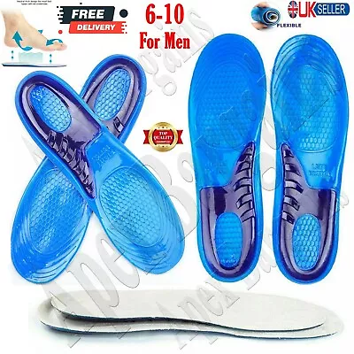 Sports Running Shoe Insoles Shock Absorb Olympic Inner Sole Arch - Size 6-10 Men • £4.25