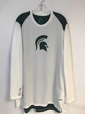 Nike Elite Michigan State Green/White LS Shooter XXL • $33.50