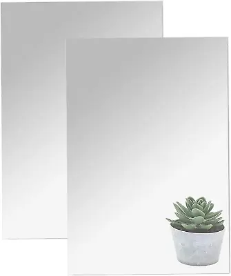 Large Self Adhesive Mirrors Sheets 2Mm Thickened Acrylic Mirror Tiles Adhesive • £19.25