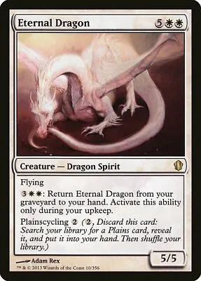 Eternal Dragon Commander 2013 NM White Rare MAGIC THE GATHERING CARD ABUGames • $1.48