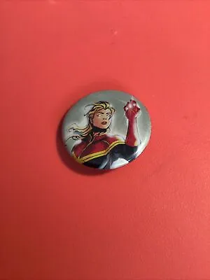 Captain Ms Marvel Carol Danvers Avengers Button Pinback Small Pin Ata-boy • $3