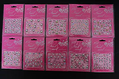 Hello Kitty 3D Glitter Nail Art Sticker Decal USA Seller Free Fast Ship 36 Kinds • $2.45