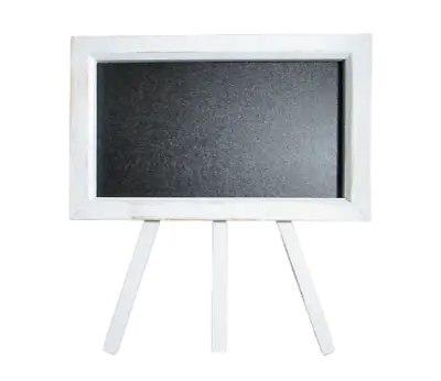 Tabletop Chalkboard Easel (Wooden) Rustic White 8 X5  (Total Height 9 ) Signage • $16.75