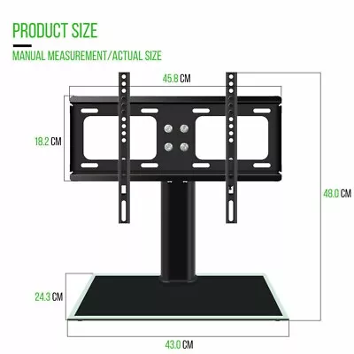 Table Top TV Stand For 32 Inch To 50 Inch TV Wall • £20.99