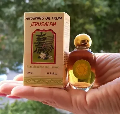 Anointing Oil From Jerusalem Frankincense Jasmin Product  Holy Land Blessed Gift • £11.97