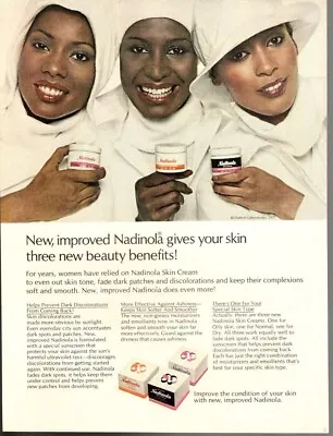 Advertising Print 1977 Beauty Nadinola Cream Chattem Laboratories Skin Care Ad • $10.25