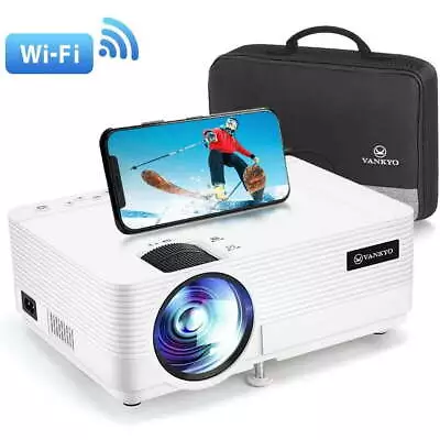 Wireless Mini Projector 1080P 3D LED WiFi Video Movie Home Theater Cinema HDMI • $36.89