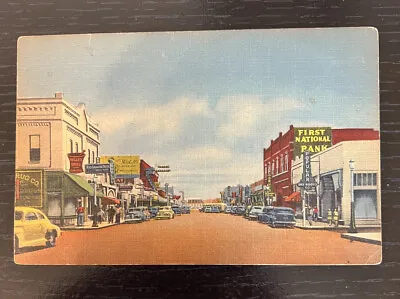 $4 • Buy Main Street Las Cruces New Mexico Vintage Linen Postcard