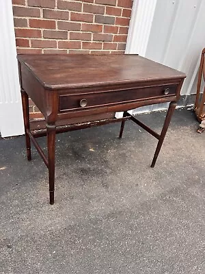 Vintage Wood Secretary Desk Single Drawer Writing Table Essex Marshall Field • $175