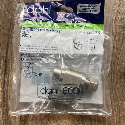 Dahl  511-31-31 1/2 Female Solder X 3/8 OD Comp Valve • $9.99