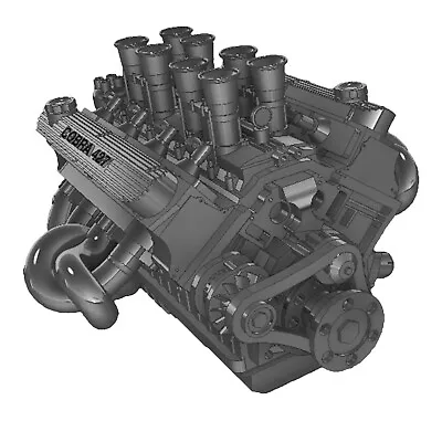$29.95 • Buy Ford Shelby Cobra 427 Mustang V8 Engine For Scale Model Car Kit 1/24 1/25 1/18
