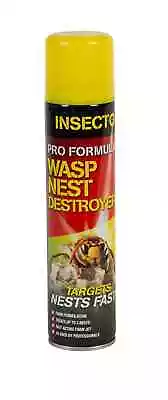 Insecto Pro Formula Wasp Nest Destroyer 300ml Foam Formulation Fast Acting Jet • £7.49