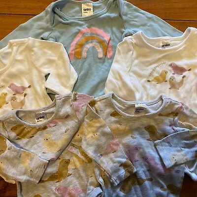 Baby Girls Bulk Clothing Lot Size 000 0-3 Months Seal Rainbow Pants One Piece 00 • $14.95