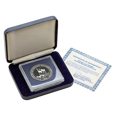 Panama 1979 5 Balboas Silver Proof Coin - Canal Treaty • $72.82