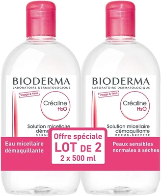 £33.38 • Buy Bioderma Crealine H2O Micelle Solution 2 X 500ml