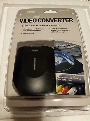 New Video Converter Mini RF Modulator With AC Adapter Connect Component To TV. • $18.99