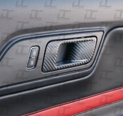 2015-2022 Mustang Carbon Fiber Door Handle Decal Accent Kit - Ford • $13.99