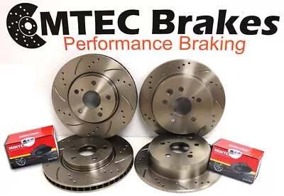 Volvo 850 2.3 T5-R 94-96 Front Rear Brake Discs & Pads Drilled Grooved • $261.48