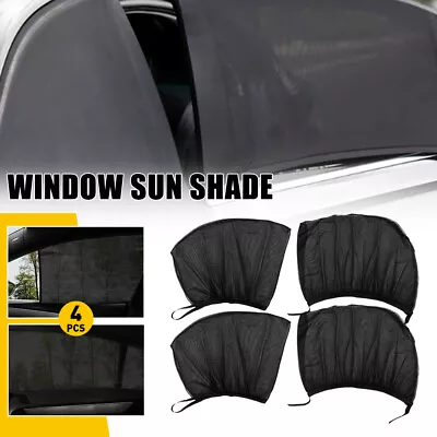 4X Window Cover Screen Car Mesh Mosquito Bugs Privacy Nylon Net Of Set 4 Durable • $14.99