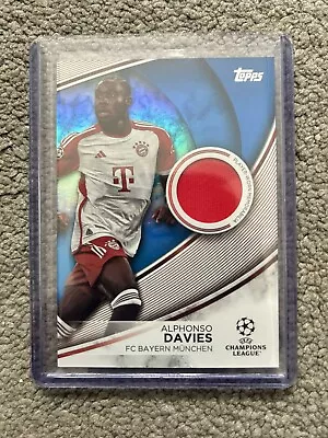 2024Topps UEFA Club Competitions Flagship Alphonso Davies Bayern Worn Patch /99 • £3