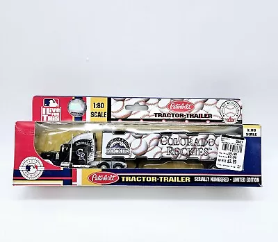 Peterbilt MLB Colorado Rockies 1:80 Diecast Tractor Trailer 2002 New In Box  • $17.95