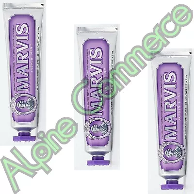 *3-Pack* Marvis Jasmin Mint 4.5 Oz 85 ML Toothpaste Tube 411175 • $29.99