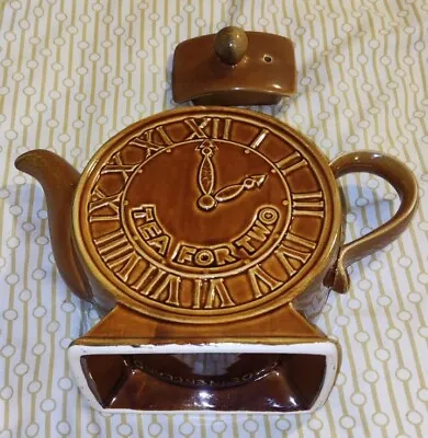 Price Kensington “Tea For Two” Clock Face Teapot Made In England • £10