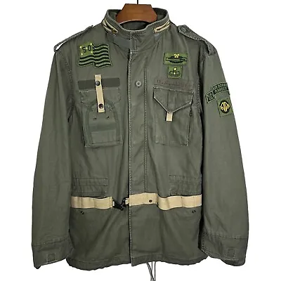 Alpha Industries 50th Anniversary Limited Edition M-65 Green Field Jacket Large • $149.99