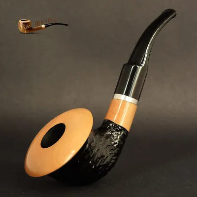 HAND MADE WOODEN TOBACCO SMOKING PIPE  No 66    Calabash   White Rustic  Pear • £22.99