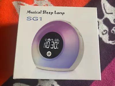 Musical Sound Bluetooth Wake-up Light Alarm Clock Sleep Lamp SG1 USB Dimmable • £20