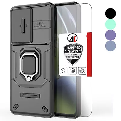 For Oneplus Nord N30 Shockproof Case Phone Armor Cover Ring Stand+Tempered Glass • $9.67