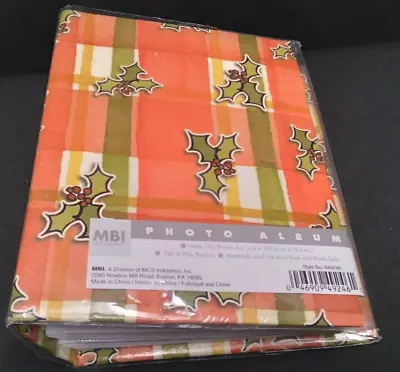 $10 • Buy Plaid Photo Album Holds 100 Photos 4 X 6 In. Slip-in Poly Pockets