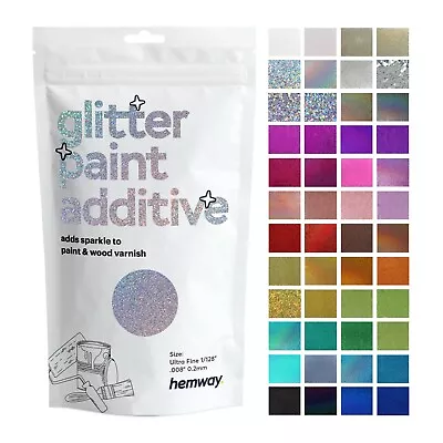 Hemway Glitter Paint Ultra Fine / Extra Fine Additive For Emulsion Bedroom • £11.95