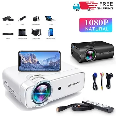 VANKYO Mini Projector LCD Movie Supported 1080P Video Home Theater Cinema HDMI • $58.99