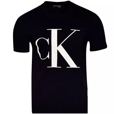 Calvin Klein Men's T-Shirt Black Beauty Regular-Fit Monogram Short Sleeve • $36.95