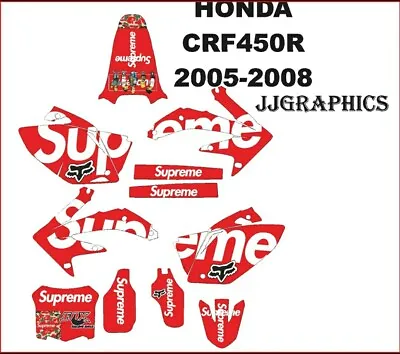 Honda Crf450r Graphic Kit 2005 To 2008 • $120