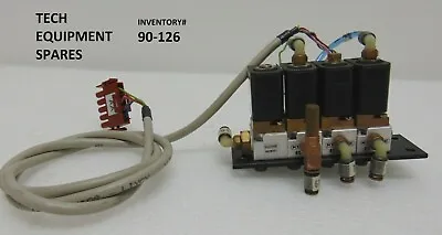 Karl Suss Kuhnke 65 127 Pneumatic Manifold 4 Solenoid Assy Suss 116AA002 Mask Al • $450