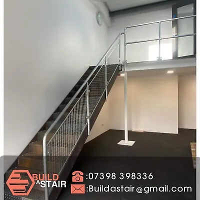 £1 • Buy Steel Staircase ,Metal Staircase, Metal Fire Escape (Mezzanine Floor) Flat Pack 