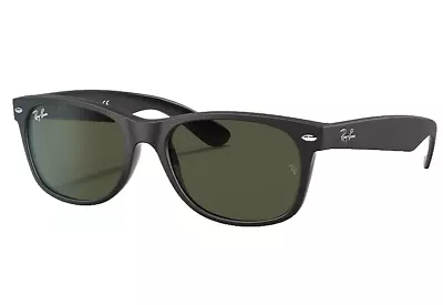 Ray Ban Sunglasses New Wayfarer Color Mix RB2132 646231 52-18 Matte Black G-15 • $261.91