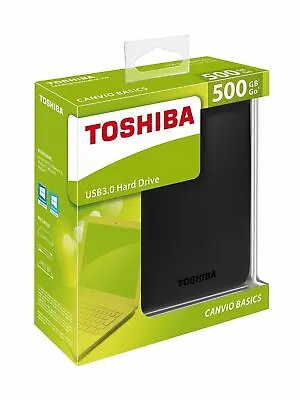 Toshiba Canvio Basics 500GB 1TB 2TB USB 3.0 Portable External Hard Drive • $59.18