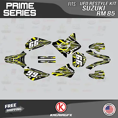 $54.99 • Buy Graphics Kit For Suzuki RM85 (2001-2023) UFO RESTYLE PRIME-Yellow